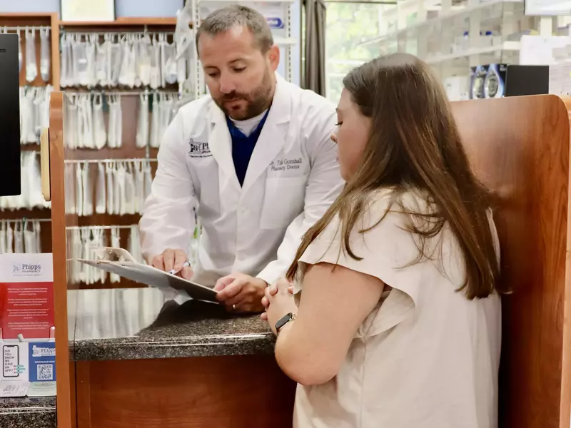 Todd meeting with patient