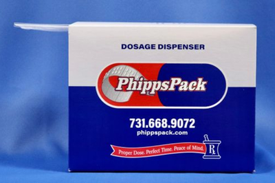 Phipps Pack dosage dispenser
